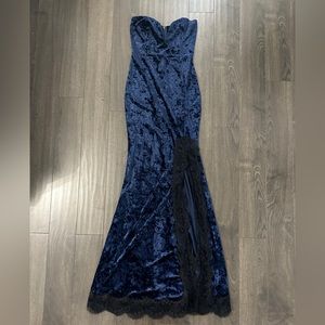 Long Velvet Party Dress
